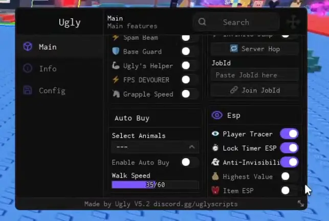 Ugly Script Roblox - Instant Steal, Unlock Base | Steal A Brainrot