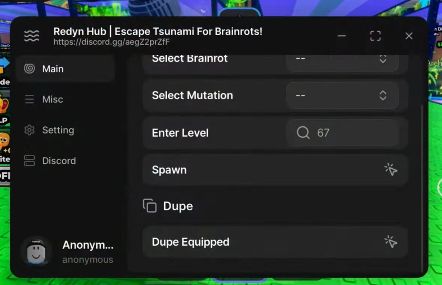 Escape Tsunami For Brainrots Script (Redyn Hub)